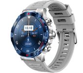 Smartwatch Militar 1.43" Amoled Ip68 Llamadas Y Salud, Batería 400mah, Plata