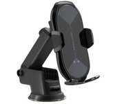 Cargador Inalámbrico Automóvil Soporte Teléfono Aire 15 W Carga Rápida Qi Iphone Samsung Negro