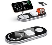 Estación 3 En 1 Magsafe Iphone 15 Airpods Negro