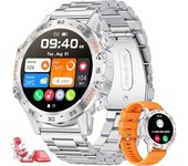 Smartwatch For Men, Bluetooth, 1,39" Hd, Hr, Bp, Waterproof 5 Atm (silver)