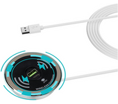 Almohadilla Carga Inalámbrica Rápida 15w Iphone 14, 13, 12, Samsung Galaxy S21 Negro
