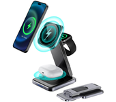 Estación De Carga Magnética Plegable 3 En 1 Para Iphone 15/14/13/12, Iwatch Ultra/series (negro)