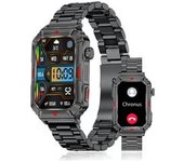 Smartwatch Hombre 1.57" Pantalla Cuadrada, Compatible Android Ios, Color Negro