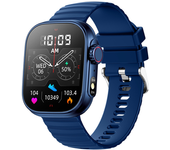 Reloj Inteligente Con Llamadas Bluetooth, Pantalla 2,01", Frecuencia Cardíaca, Temperatura Corporal, Led (azul)