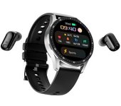 Reloj Inteligente Con Auriculares, Fitness Tracker Mp3, Ipx7, Plata, Compatible Iphone