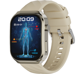 Reloj Curvo 2.2", Llamadas Bluetooth, Asistente De Voz, Frecuencia Cardíaca, Oxígeno (albaricoque)