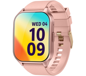 Reloj Amoled Curvo, Llamadas Bluetooth, Frecuencia Cardíaca, Presión Arterial, Oxígeno (rosa)