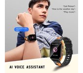 Reloj Inteligente Hombres Y Mujeres Llamadas, 100+ Deportes, Ai Voz Ios Android (naranja)