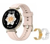 Smartwatch 3atm Impermeable, Fitness Tracker, Recordatorio De Llamadas - Oro