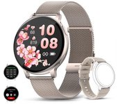 Smartwatch Chronus 1,39" Llamada, 120 Modos, Ritmo Cardíaco, Spo2, Ip68, Plata
