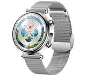 Smart Watch Mujeres, Llamadas, 1.27" Amoled, Tracker Fitness, Ip68, Reloj Redondo (plata)