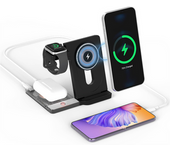 Estación Inalámbrica 3 En 1 15w Iphone 15-x, Airpods Pro, Iwatch Ultra Negro