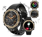 Reloj Táctico 1.45" Amoled, Llamadas, Gps, Ip68, Fc, Bp, Spo2, Ios/android, Negro