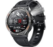 Smartwatch 1.53" 3atm Led, Llamadas Bluetooth, Fc, Bp, Podómetro Y Brújula, Negro