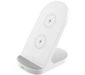Soporte Cargador Android Galaxy S24 Pixel 9 Iphone 15 Blanco