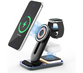 Estación Inalámbrica 3 En 1 15w Iphone 15-x, Airpods Pro, Iwatch Ultra Negro