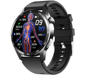 Reloj Monitoreo De Estrés, Ecg, Azúcar, Ácido Úrico, Llamadas Bluetooth, Función Sos Y Deportes (negro)