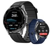 Chronus Gtx15 Gps, Reloj Inteligente, Frecuencia Cardíaca, 3atm, Negro