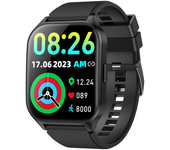 Reloj Amoled Curvo, Llamadas Bluetooth, Frecuencia Cardíaca, Presión Arterial, Oxígeno (negro)