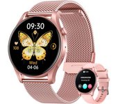 Reloj Deportivo Mujer Amoled 1,4" Llamadas Presión Arterial Sueño 100 Modos Ip67 Rosa