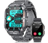 Smartwatch Chronus 1,96" Amoled, Llamadas, Fitness, 100+ Deportes, 5atm, Negro