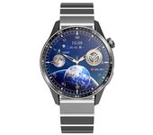 Reloj Con Monitoreo De Estrés, Ecg, Azúcar, Ácido Úrico, Llamadas Bluetooth Y Deportes (plateado)