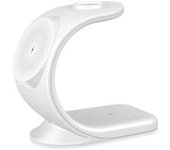 Cargador Inalámbrico Magnético 3 En 1 Con Soporte Magsafe Para Iphone, Iwatch, Airpods (blanco)