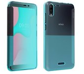 Funda Wiko Y60 Con Ventana Diagonal Original Wiko - Verde