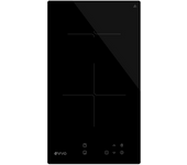Evvo Placa Vitrocerámica V30, 2 Zonas, Potencia Máx 3000w, 9 Niveles, Máx 18 Cm, Táctil