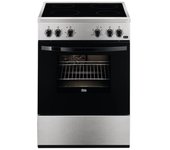 Faure Cocina Vitrocerámica De 54l Con 4 Fuegos De Acero Inoxidable. - Fcv65091xa