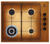 Placa De Gas Empotrada De Latón Electrolux Egs6414t Con 4 Quemadores
