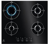 Placa Gas Electrolux Egg64272k Cristal Negro 4f