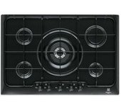Placa De Cocina Electrolux Pn750uv, Color Negro, Empotrada A Gas, 5 Quemadores