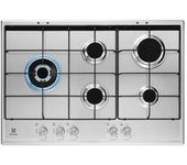 Electrolux Kgs7564sx Cocina A Gas Empotrada De Acero Inoxidable De 74 Cm Y 5 Quemadores