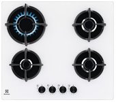 Placa De Gas Empotrada Electrolux Egg64272w De 4 Quemadores, Color Blanco