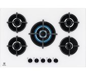 Placa De Gas Empotrada Electrolux Egg75372w De 5 Quemadores, Color Blanco