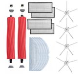 Kit De 14 Accesorios Para Xiaomi Roborock S7, Blanco / Rojo