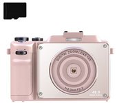 Cámara Digital 4k/48mp/zoom Digital 18x/enfoque Automático/cámara Dual Tarjeta De Memoria De 32 Gb Pink