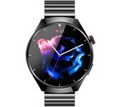Smartwatch, Llamadas Bluetooth Y Frecuencia Cardíaca, Presión Arterial Y Oxígeno En Sangre Black + Black Steel