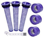 Pre Y Pos Filtro Para Dyson V6/7/8, 7 Piezas, Azul.