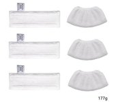 Juego De Paños Para Mopa De Vapor Kärcher: Almohadillas De Limpieza Gruesas, Absorbentes Y Duraderas