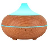 Humidificador Ultrasónico Con Lámpara De Aroma 500 Ml Marrón Claro