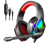 Auriculares Para Juegos H100 / Auriculares Supraaurales Con Cable Black+red