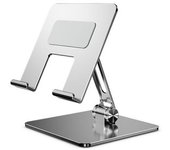 Soporte Plegable Para Tableta De Acero Al Carbono Silver