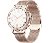 Smartwatch Con Frecuencia Cardiaca, Podómetro, Calorías, Resistente Al Agua Ip67 Pinkgold