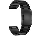 Correa De Reloj De Acero Inoxidable Para Relojes Garmin Black 26 Mm
