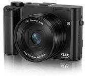 Cámara Digital 4k Con Cámara Frontal Y Trasera, Tarjeta De Memoria De 32gb (dc218)