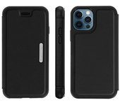 Funda Iphone 12 / 12 Pro Otterbox Tarjetero Piel Auténtica Serie Strada - Negro