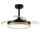Ventilador Led Regulable Con Aspas Plegables "panam Mini" (46w 3cct 5520lm) – Negro