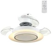 Ventilador De Techo Led Regulable Con Aspas Retráctiles "villa" (18w 3cct 2400lm) – Blanco